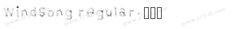 WindSong regular字体转换